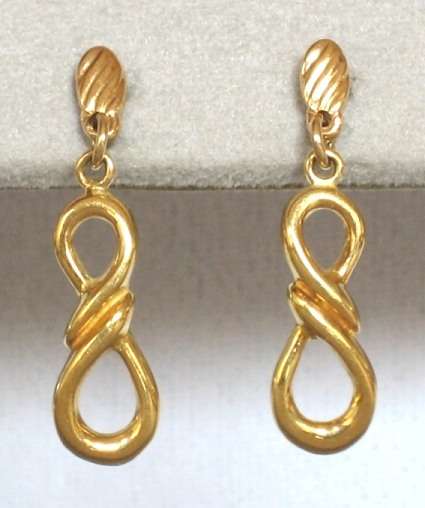 REDUCED MADLY - Drop earrings: 19.2ct gold = "Ouro Portugues"