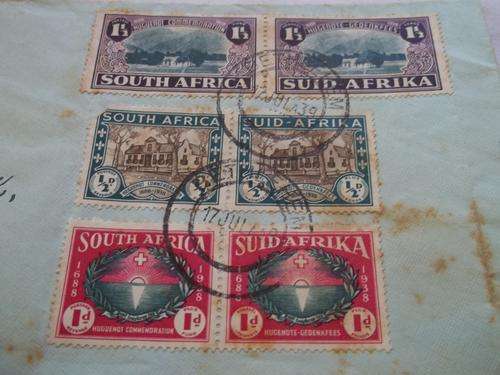 1 envelope with Hugenote-gedenkfees 1688-1938 stamps