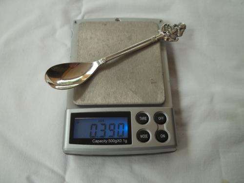 Vintage hallmarked EPNS Gero 90 pre 90 WW11 spoon with logo of a monkey