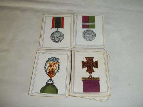 Vintage cigarette cards of Medals and Decorations of the British Commonwealth of Nations