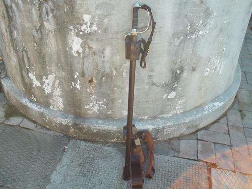 South African officers sword in its leather scabbard