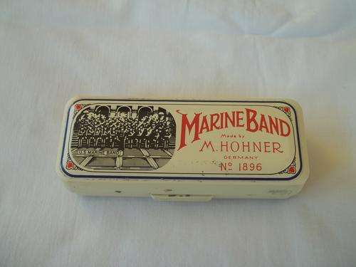 Marine Band harmonica made by M Hohner in orginal plasitc case