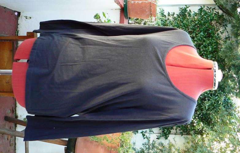 Black Poetry longsleeve top with interesting back detail, size 16