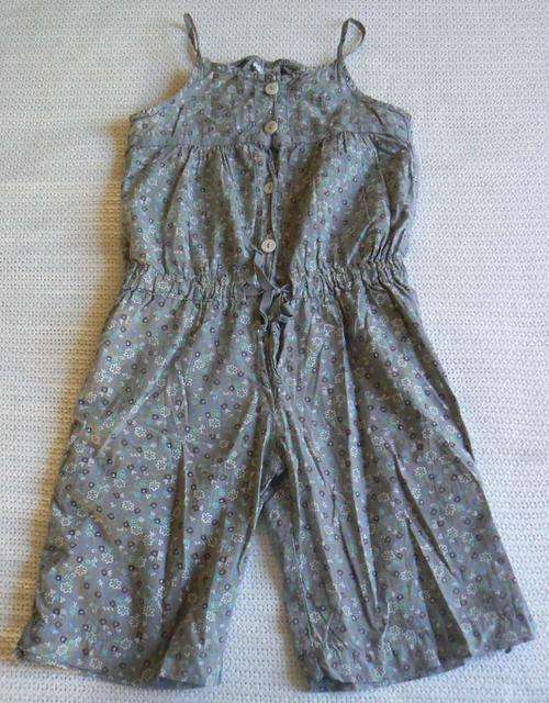 Naartjie short floral jumpsuit, size 6 years, 100% cotton