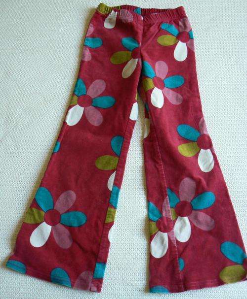 Colourful floral pants, size 7-8 years, looks unused