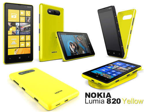 Nokia Lumia 820 4G LTE 8GB Carl Zeiss Windows Phone 8 YELLOW SMARTPHONE