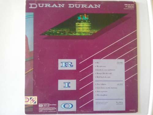 Duran Duran - Rio  ( 1982 SA pressed LP )