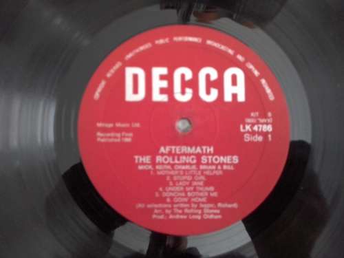 The Rolling Stones - Aftermath  ( rare original 1966 SA released LP )