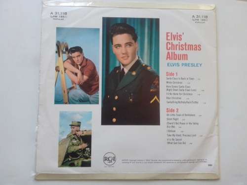 Elvis Presley  -  Elvis Christmas Album  ( 1970 SA released LP )