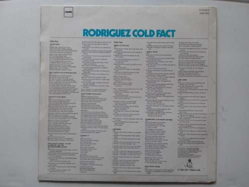 Rodriguez - Cold Fact  ( 1974 SA released reissue LP )