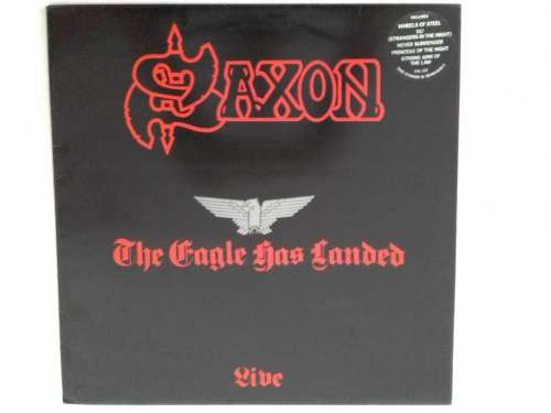 Saxon - The Eagle Has Landed ( live ) ( 1982 UK released LP,embossed lettering on front cover )