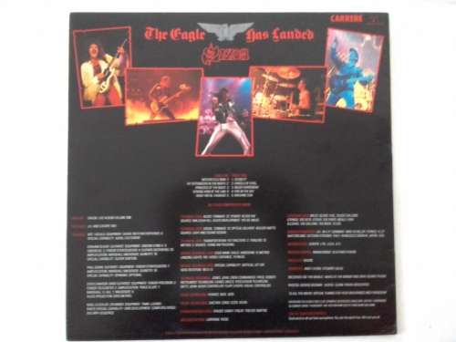 Saxon - The Eagle Has Landed ( live ) ( 1982 UK released LP,embossed lettering on front cover )