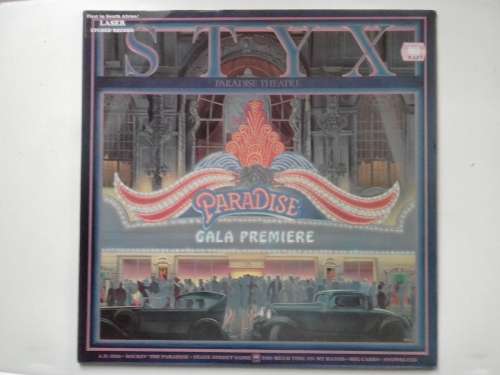 Styx - Paradise Theatre  ( 1981 SA released LP / NM ` First in SA LASER ETCHED RECORD)