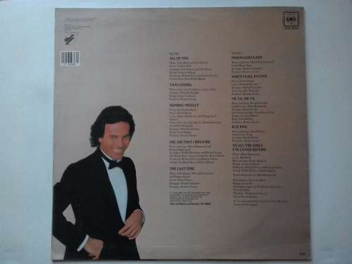 Julio Iglesias - 1100 Bel Air Place  ( 1984 SA released, Pink vinyl. NM / M- )