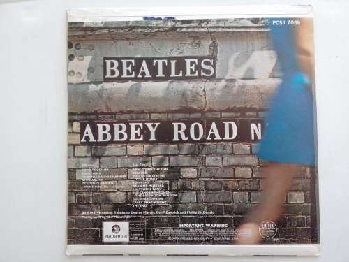 The Beatles - Abbey Road  (1969 SA released LP EX  )