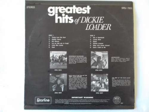 Dickie Loader - Greatest Hits  ( Rare 1970 SA released Miss-Print LP NM / VG+ )