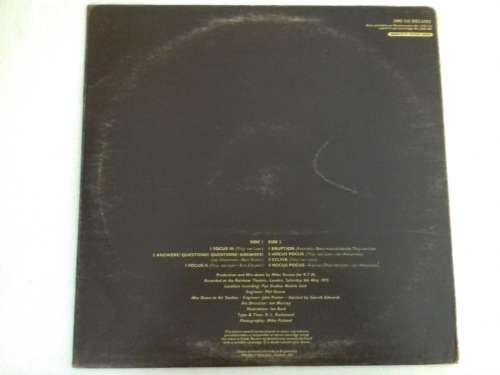 Focus (2)  -  At the Rainbow  ( 1973 UK released LP )