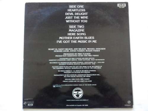 Heart - Magazine  ( scares 1978 SA released Hard Rock LP EX )