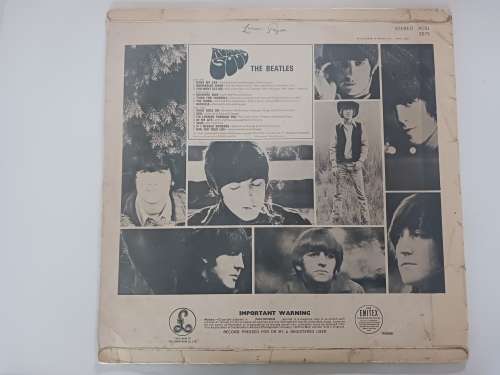 The Beatles - Rubber Soul  ( scares 1965 SA released LP )