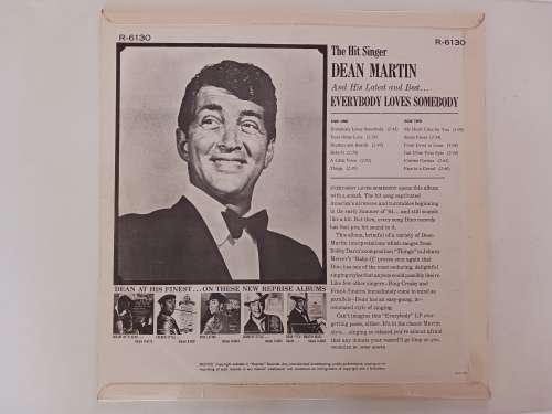 Dean Martin - Everybody Loves Somebody  ( scares 1964 SA released LP )