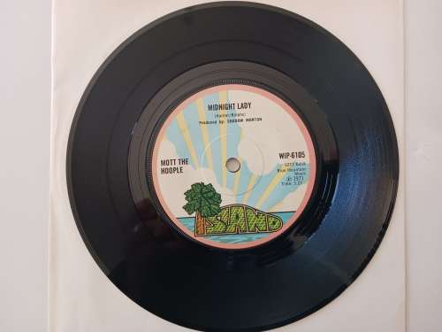 Mott The Hoople - Midnight Lady  ( 1971 UK released 7` single,record. )