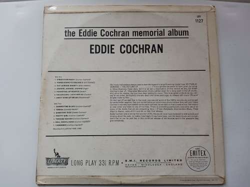 Eddie Cochran - The Eddie Cochran Memorial Album ( 1963 UK released LP )