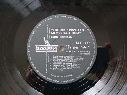 Eddie Cochran - The Eddie Cochran Memorial Album ( 1963 UK released LP )