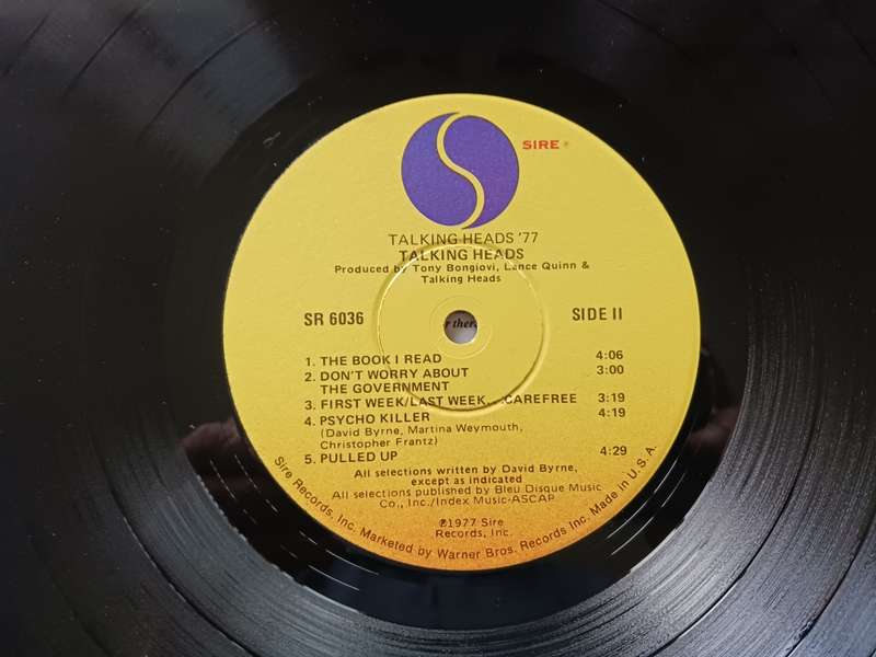 Talking Heads - Talking Heads: 77  ( 1977 US released LP )