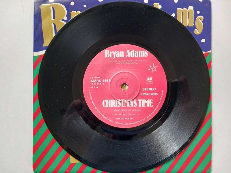 Bryan Adams - Christmas Time  / Reggae Christmas  ( scarce 1985 SA released 7` single NM )