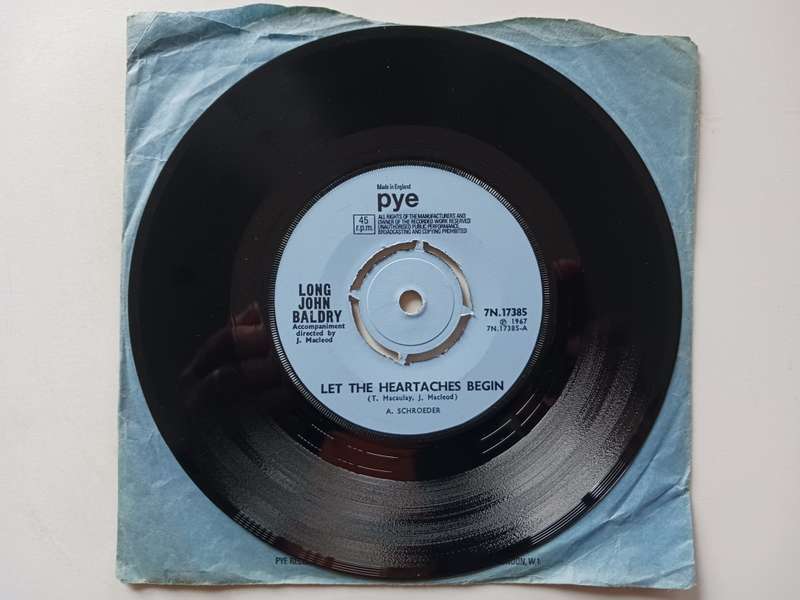 Long John Baldry - Let The Heartaches Begin ( 1967 UK released 7` single )