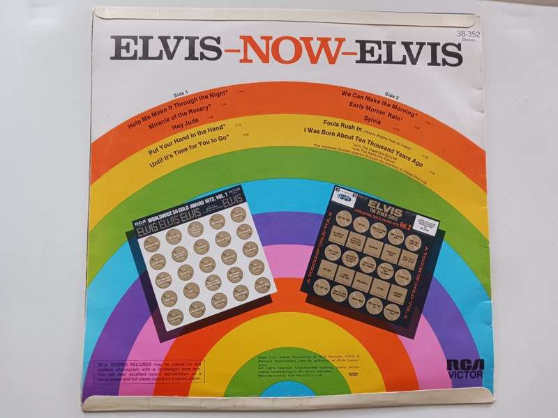 Elvis - Now  ( 1972 SA released LP )