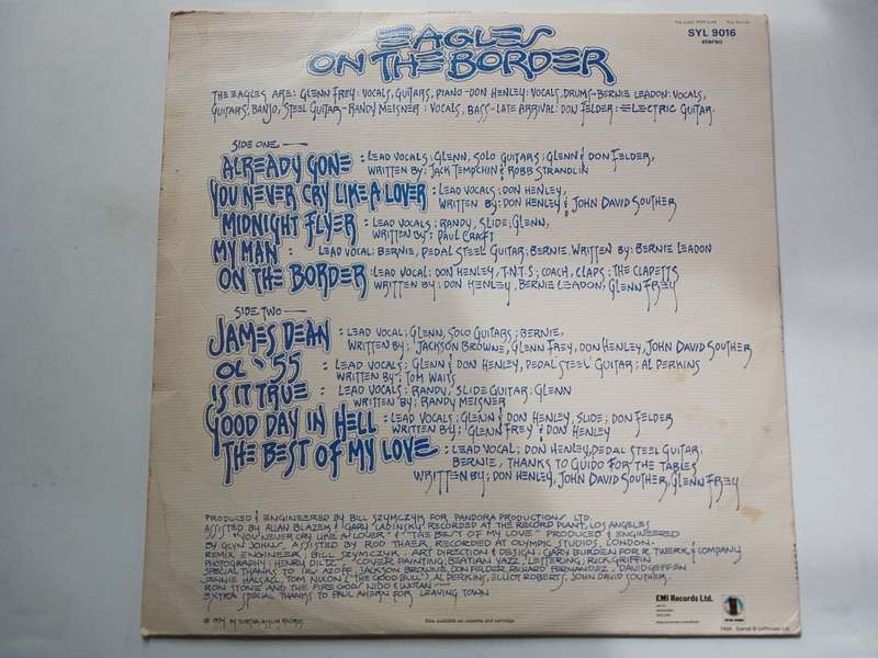 Eagles - On the Border  ( 1974 First UK released LP )