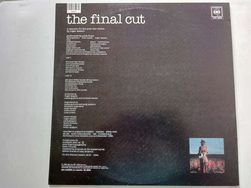 Pink Floyd - The Final Cut  ( 1983 SA released NM LP )