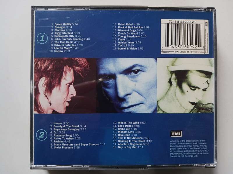 David Bowie -  The Singles Collection   ( 1993 UK released 2x CD NM / M- )
