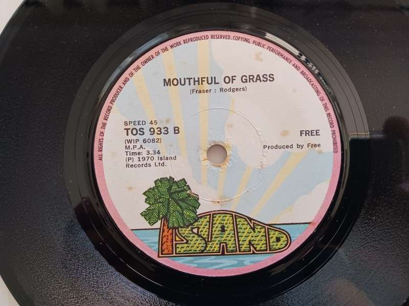 Free - All Right Now -  ( Scarce 1970 SA released 7` single )