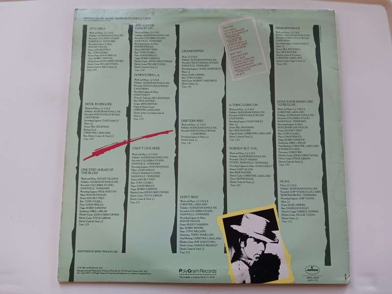 J.J. Cale - Grasshopper   ( 1982 US released LP )