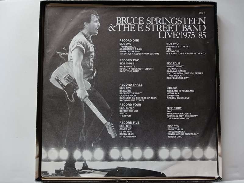 Bruce Springsteen & The E-Street Band - Live / 1975 - 85 ( 1986 SA released 5 x vinyl Box Set LP`S)