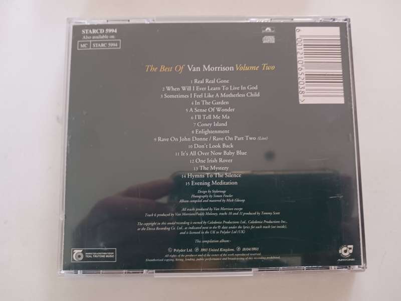 Van Morrison - The Best Of Van Morrison Volume Two ( scares 1993 SA released CD )