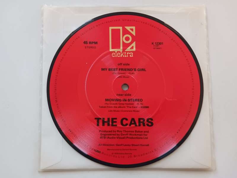 The Cars - My Best Friends Girl / Moving in Stereo  ( 1978 UK released 7`,single,Picture Disc.)