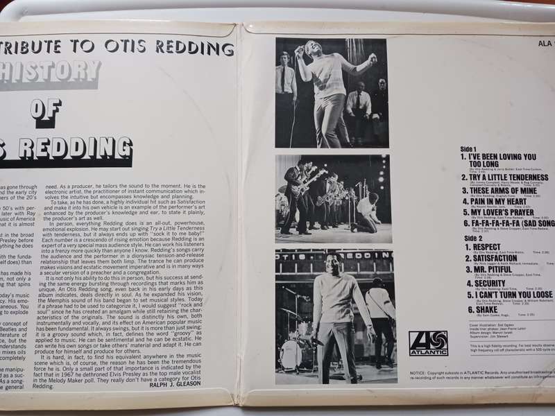 Otis Redding - History of Otis Redding  ( Rare 1967 SA released LP Comp. Gat. )