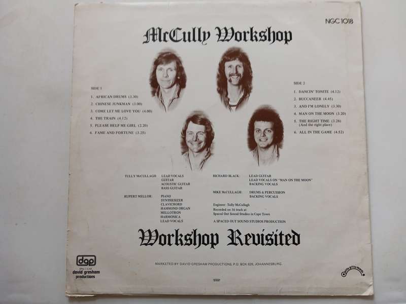 McCully Workshop - Workshop Revisted  ( Scare 1977 SA released LP )