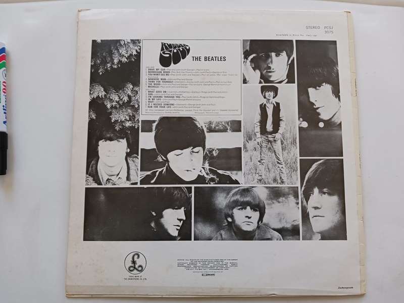 The Beatles - Rubber Soul  ( scares early 1970's SA reissue NM / M- LP )