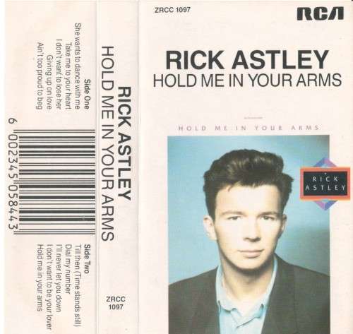 Rick Asley - Hold Me In Your Arms - Audio Cassette