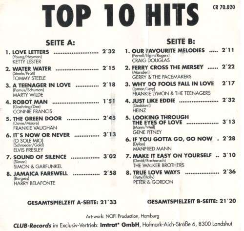 German Top 10 -  N0. 20 /1970 (Very Rare Tape) - Audio Cassette