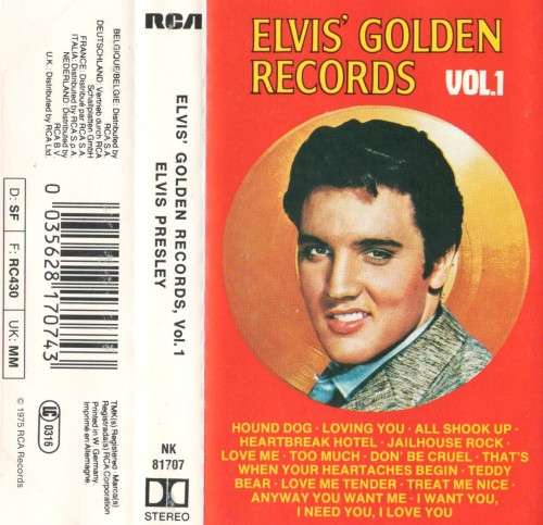 ELVIS GOLDEN RECORDS VOL. 1 - Audio Cassette