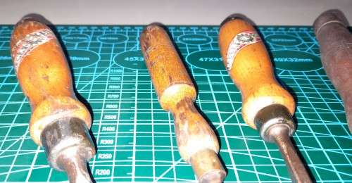 Six Vintage Chisels