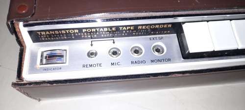 Boxed 1960`s Sanyo Portable S61TMR Reel to Reel Recorder with all original Accessories & Manuals