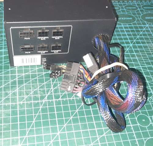 Raidmax Thunder RGB RX-535AP Power Supply with all extra cables in working condition