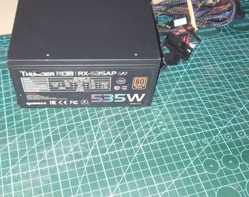 Raidmax Thunder RGB RX-535AP Power Supply with all extra cables in working condition