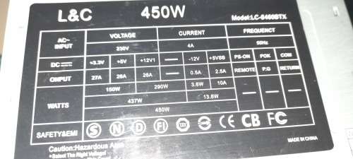 450W Power Supply - Working Condition